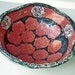 ceramic pottery rose bowl home decor