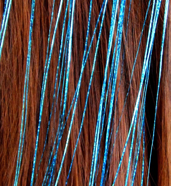 blue sparkle hair tinsel 50 strands of 40 inch by joyfulgabby blue sparkle hair tinsel 50 strands of 40 inch by joyfulgabby