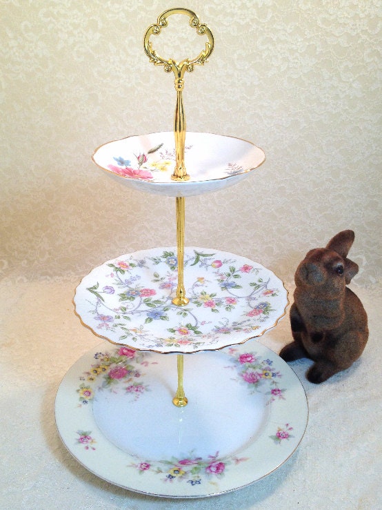 Floral Fete Three Tier Cupcake Stand
