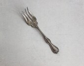 National Simmons Thistle Silverplate Cold Meat Fork 1906