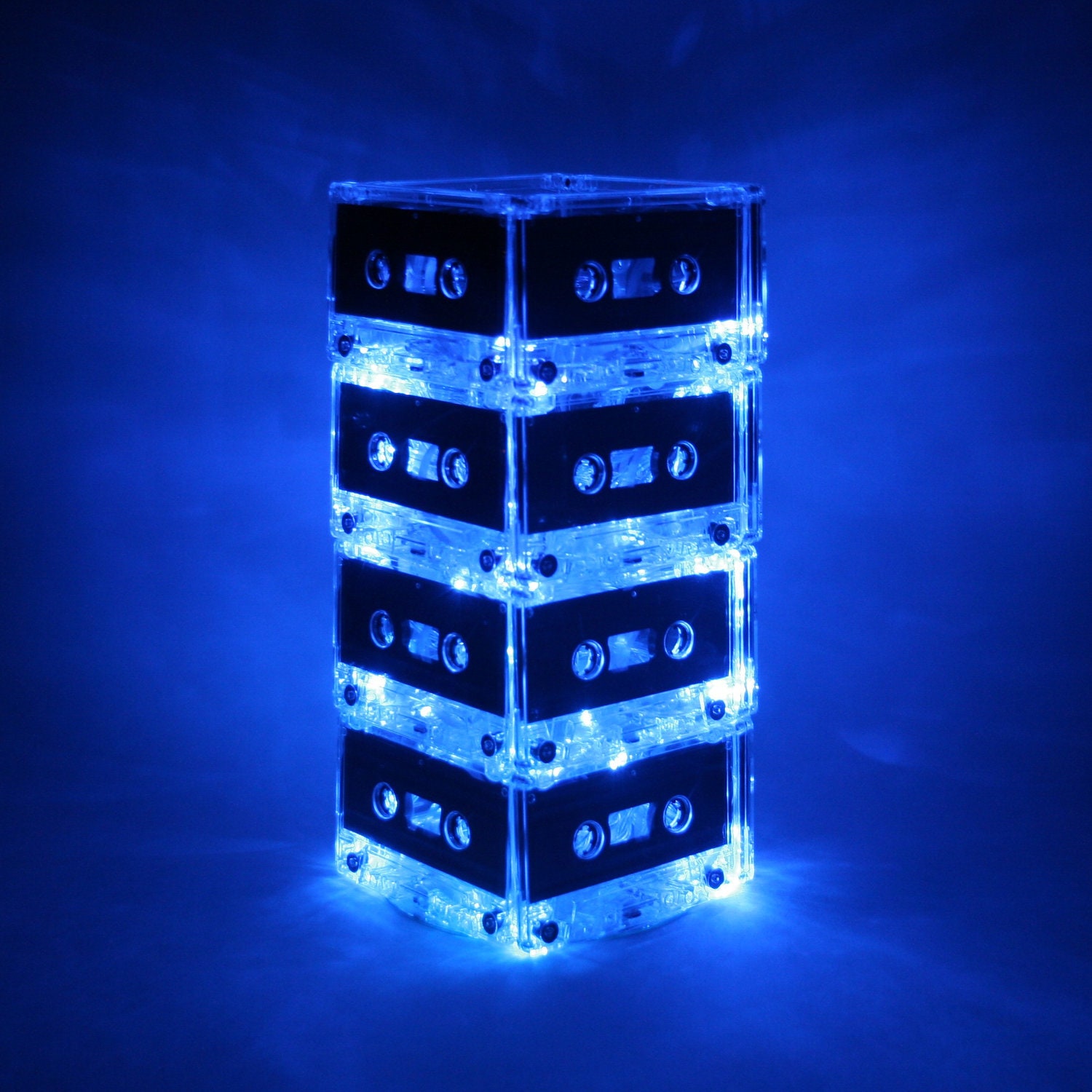 Gift for Him Blue Mixtape Cassette Tape Light Lamp Music Lover Rock n Roll 80s 90s Il_570xn