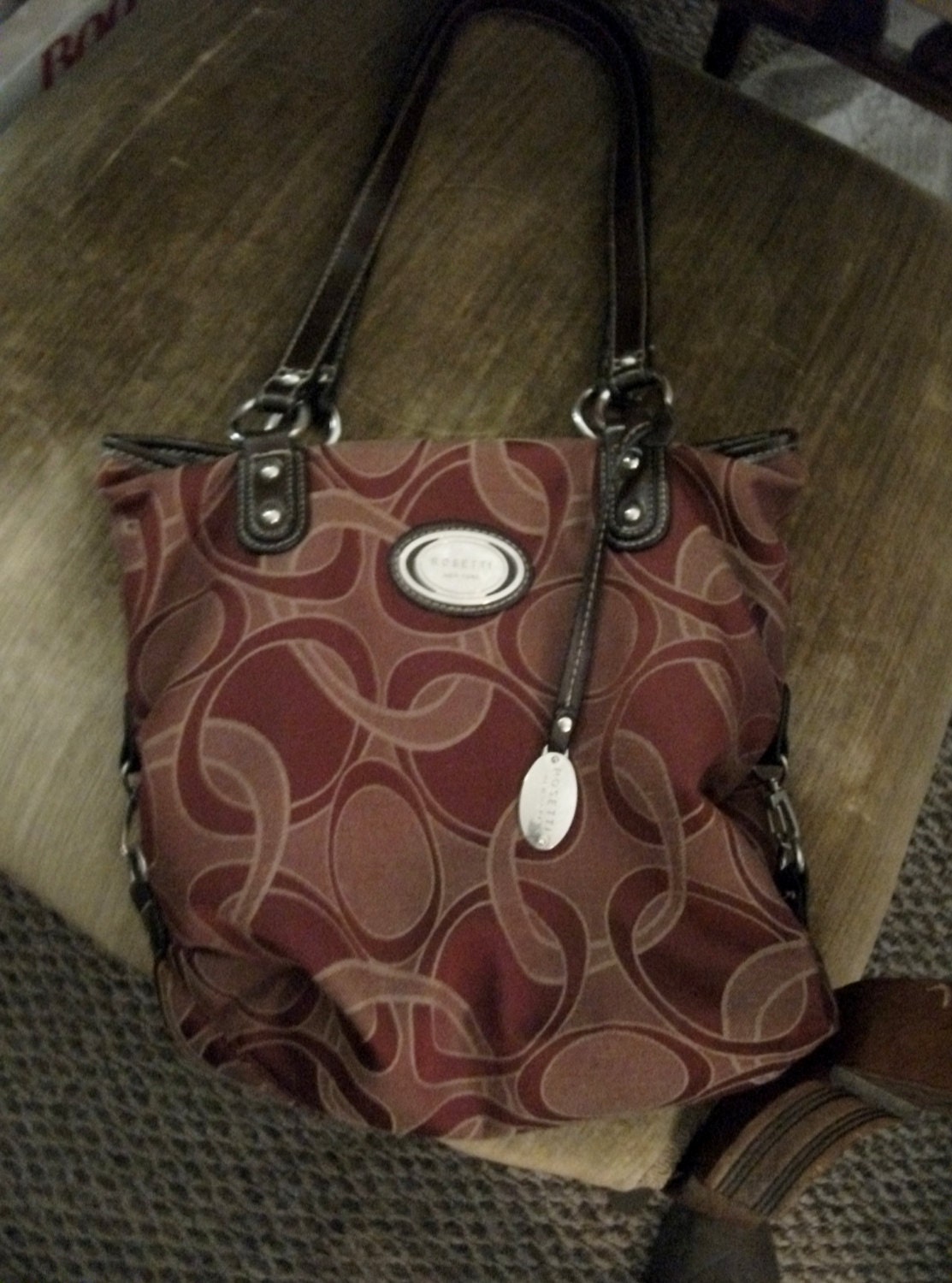 Vintage Ladies Purse Handbag Style by Rosetti Canvas Good Condition Only 6 USD