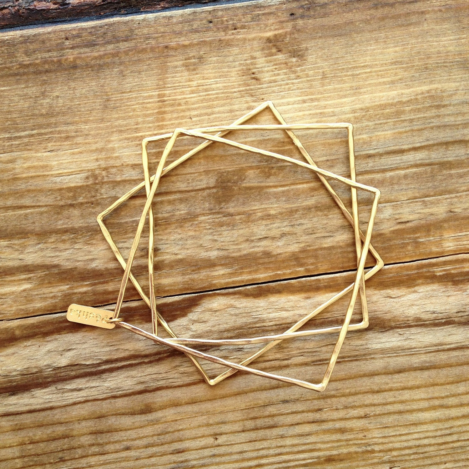 Square bangle bracelets in gold, gold square bangle bracelets, bangle bracelets
