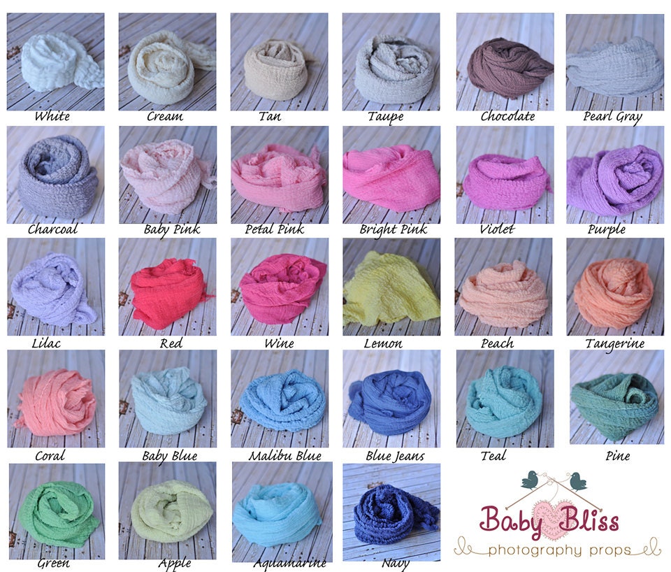 10 Cheesecloth Wraps Newborn/ Maternity Photography Props