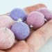 Pastel Colour Felt Earrings Set of 3 Post Stud Small Short Summer Earrings