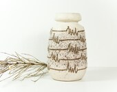 East German Vase Cream Beige Lava VEB Haldensleben Pottery
