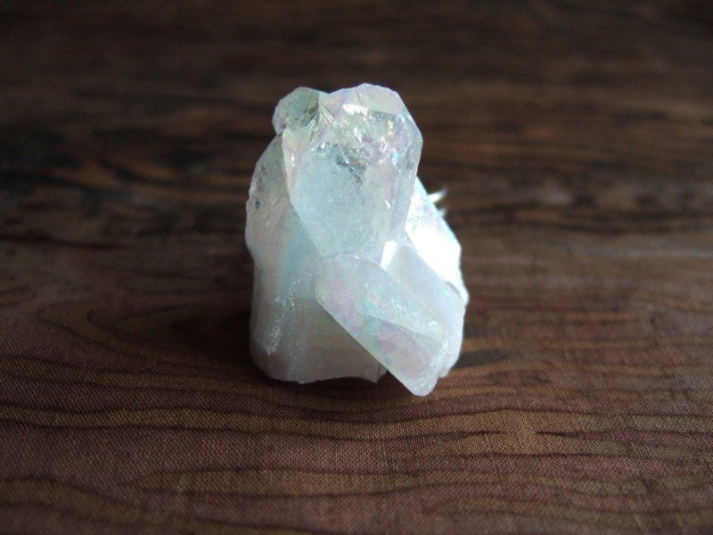 Opal Aura Cluster Ring