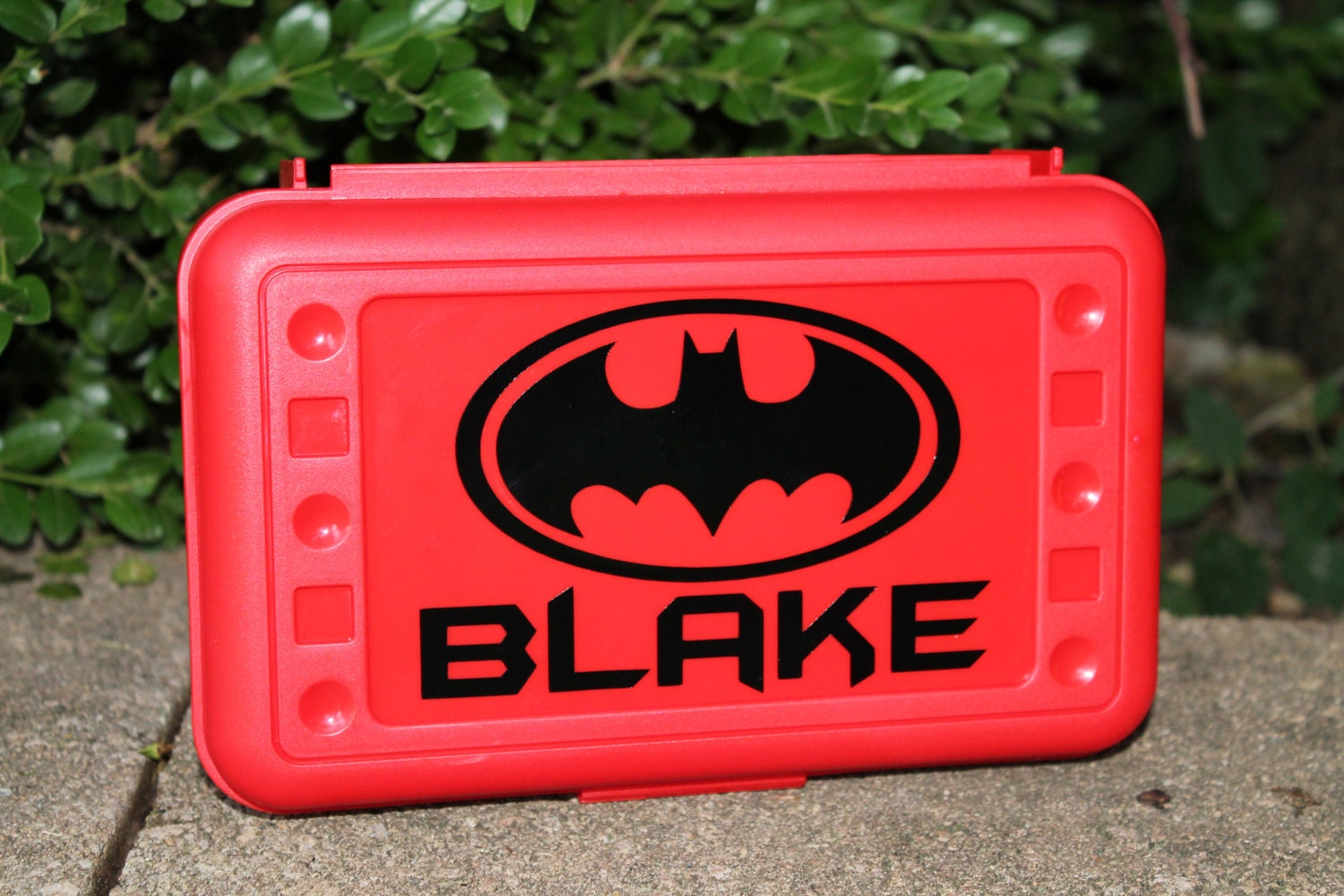 Personalized Pencil Box/ Art Supply Holder - Back to School - Assorted Colors/Designs