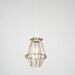 Industrial Cage Hanging Lamp Bronze- Industrial Hanging Lamp, Antique Edison Bulb, Black Cage Lamp, Rustic Lighting