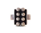 Modernist Finland Ring Kupittaan Kulta Elis Kauppi Scandinavian Vintage Sterling Silver 1960s