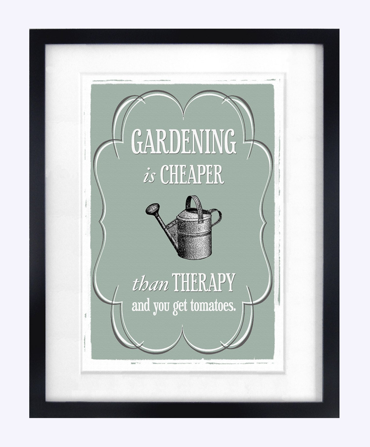 Gardening Print, Gardening Quote Poster, Rustic Decor, Fathers Day, Gift for Grandparent, Spring Decor, Gardening, Shabby Chic Decor, Spring