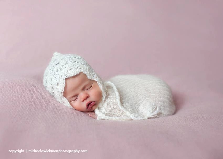 Lace Pixie Bonnet - Photography Prop - Newborn