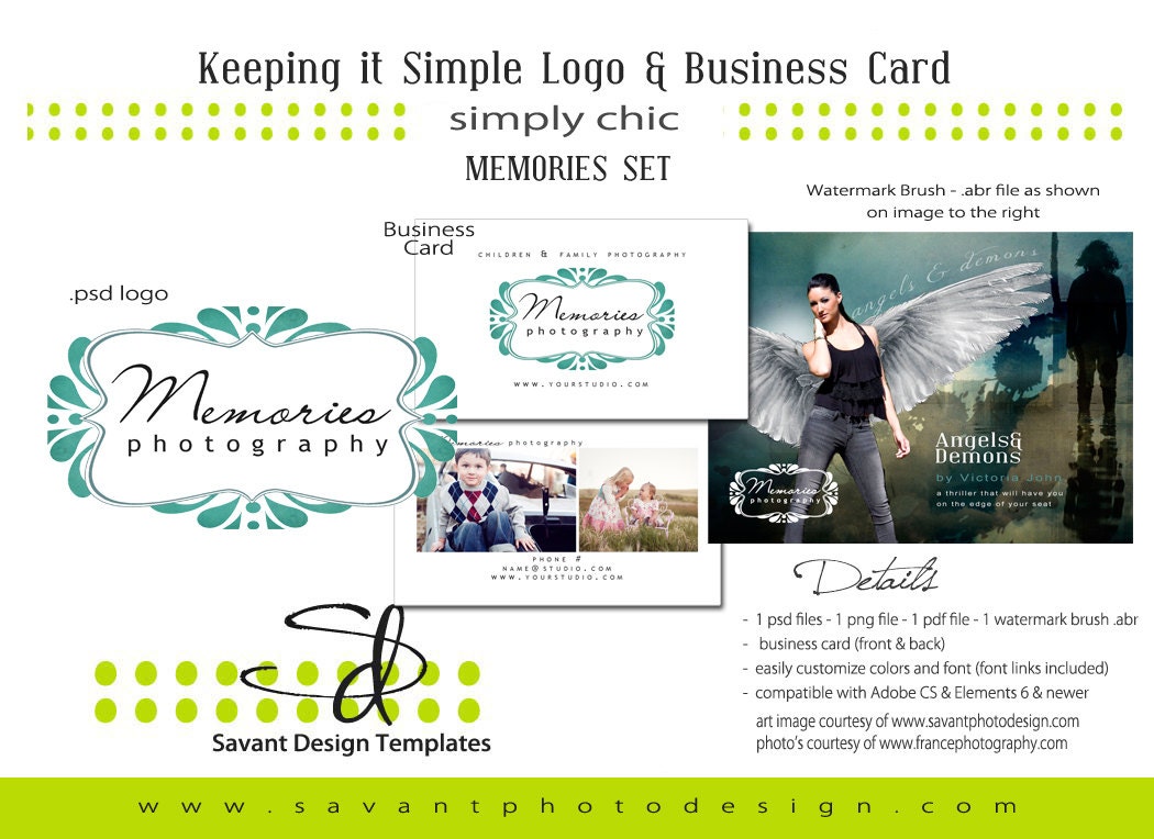 Photography Pre-made Logo - Watermark - Business Card