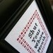 Shut Your Wh--e Mouth Cross Stitch piece -- Made to order