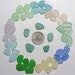 Circle of Colors Teal Cornflower Yellow Jewelry-worthy Genuine Beach Sea Glass Lot (A4) Free US Shipping