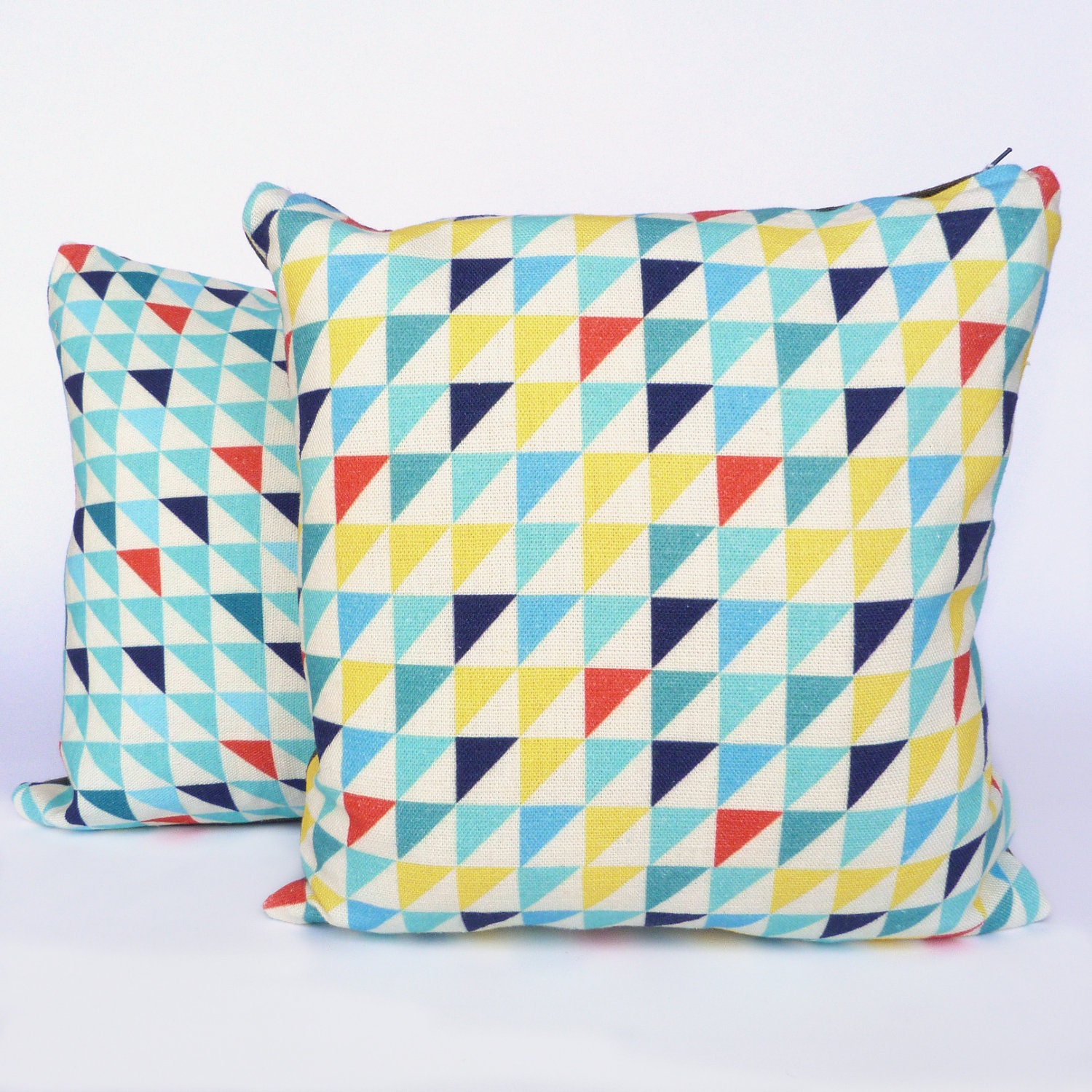 READY TO SHIP  Fabulous Flags Cushion Cover in Sunshine Yellow (no insert) - pillow