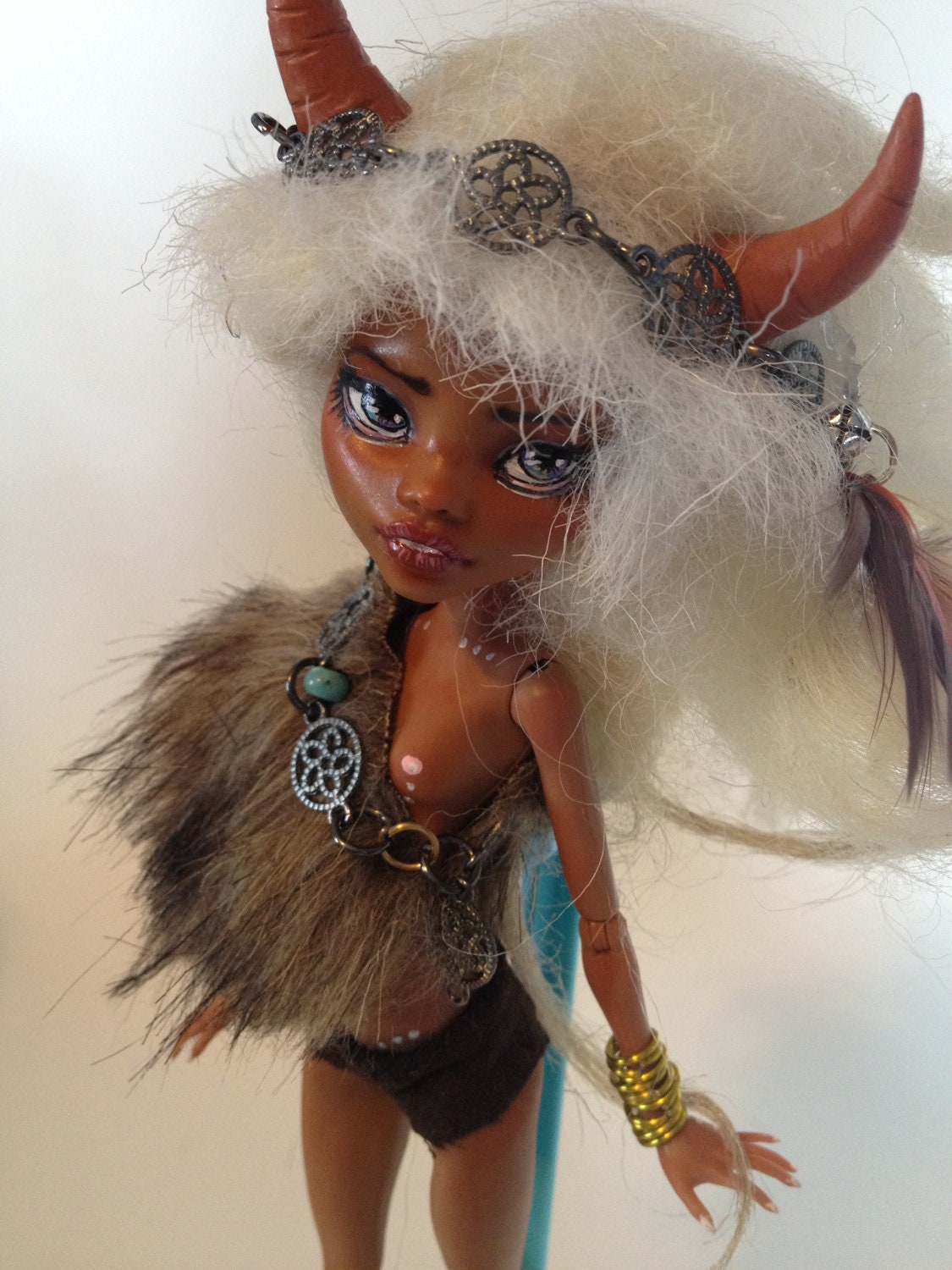 meet Magdalena the forest protector custom ooak clawdeen doll
