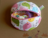 Paci Pod in Robert Kaufman Fabric by Ann Kelle Birds in Spring and Timeless Treasures Fabric Tutti Frutti Girl Paci Pod Ready to Ship