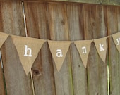 THANK YOU : Sweet Burlap Bunting