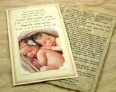 Twin Birth Announcement, Vintage Photo Baby Announcement, Boy and Girl, Neutral Ivory, Antique Book page Winnie the Pooh, Peter Rabbit