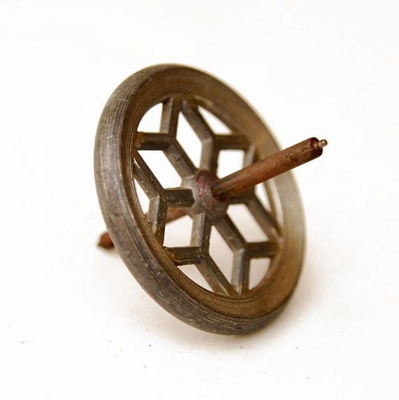 Vintage Toy Gyro Gyroscope by LakeandCabin on Etsy