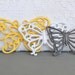 You PICK Color.....Wall Butterflies Upcycled Painted Wall Decor Butterfly set of 3 Yellow Gray Pink Aqua Teal Lime