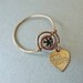 Unusual Antique Ring with Dangling Heart Charm "Darling"