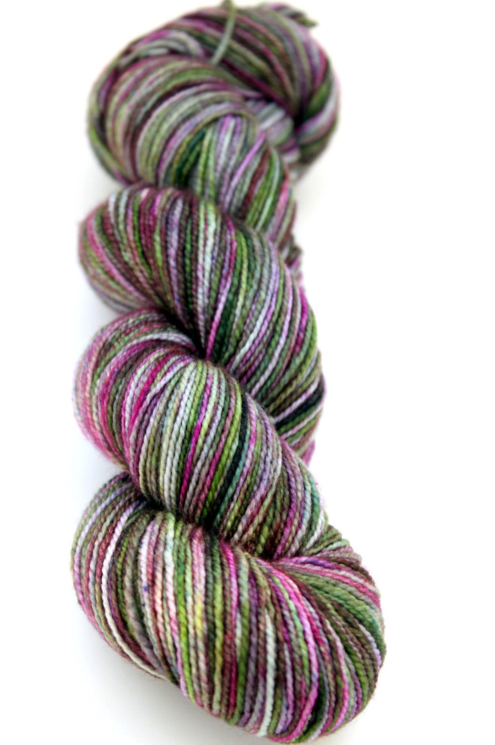 Kettle Dyed Sock Yarn, Superwash Merino Fingering Weight, in "Hellebore"