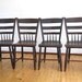 Antique Handmade Rustic Wooden Chairs, Lot of Four Chunk Wooden Chairs - 1890's, County Chic Home Decor, Chunky wooden Chair, Furniture