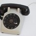 Vintage Rotary Dial Desk Phone, Custom Phone, Vintage Rotary Phone, Prop For Photo Shoot, Grey Retro Phone