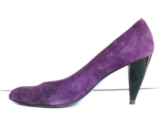 Vintage Nordstrom Shoes - Purple Suede pumps - Made in Italy - Size 7 ...