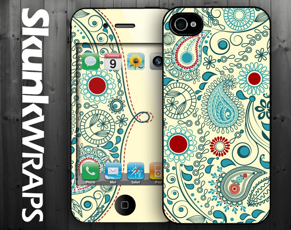 iPhone 4 Case  - Vintage Paisley - iPhone 4 Case,  iPhone Case, iPhone 4s Case, Cases for iPhone 4, Hard iPhone 4 Case