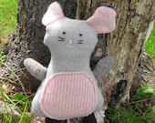 Upcycled Wool Sweater Mouse