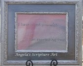 Framed Scripture Art, Bible Verse Jeremiah 31vs3