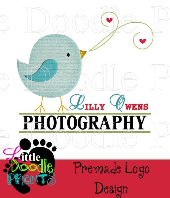 Premade Little Birdie Boutique Logo Design