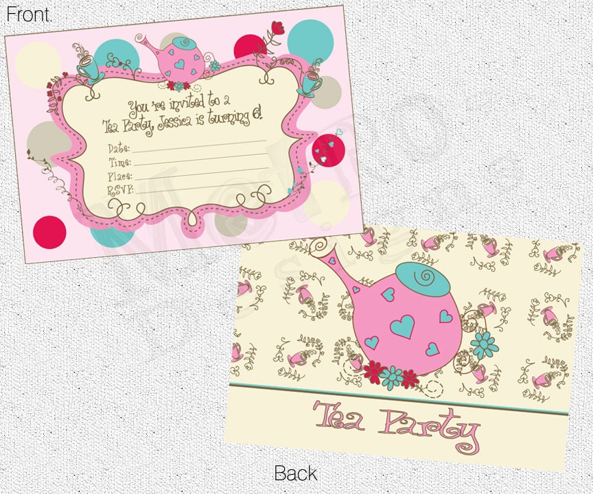 Tea Party Invitation Il_570xn