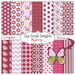 Butterfly Digital Papers Pink & Burgundy for Digital Scrapbook Paper for Scrapbooking, Card Making, Instant Download