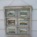 Vintage Nautical Ship Post Cards on an old 6 Pane, White Distressed Window