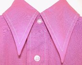 Vintage 60s  Magenta Sears Kings Road Perma-Prest Shirt 1960s