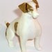 Jack Russell Terrier Dog Sculpture KASSI Reserved for Kim - Custom Porcelain Dog Figurine Dog Ornament