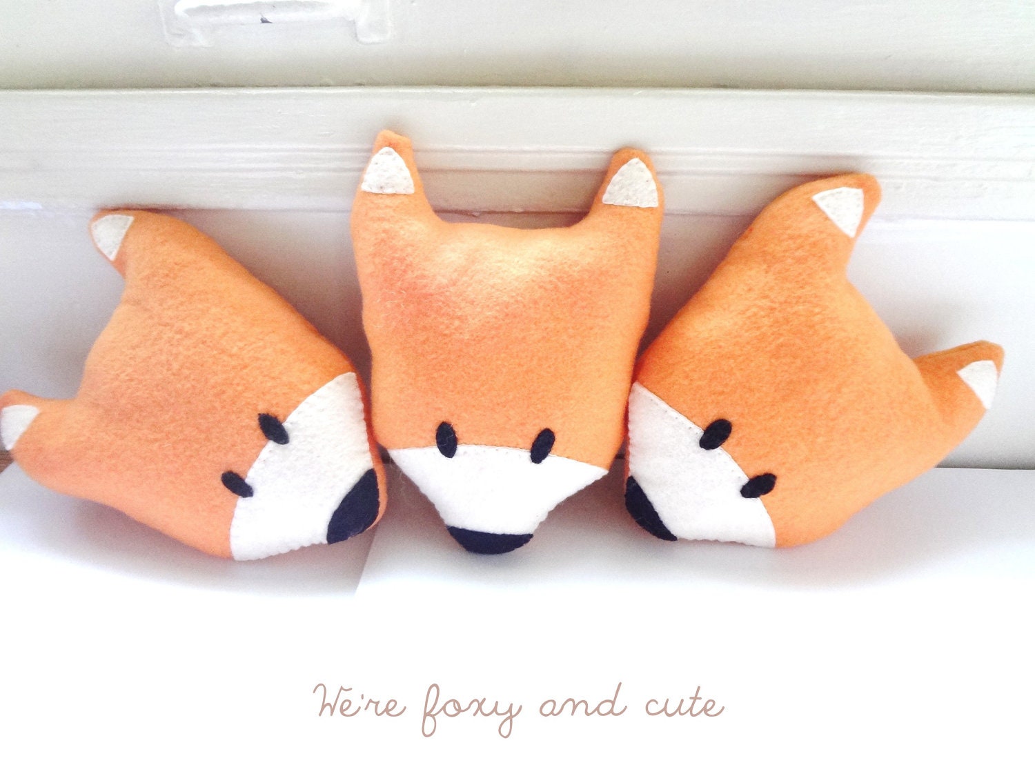 Sly Pete orange fox plush, pillow, stuffed animal or toy
