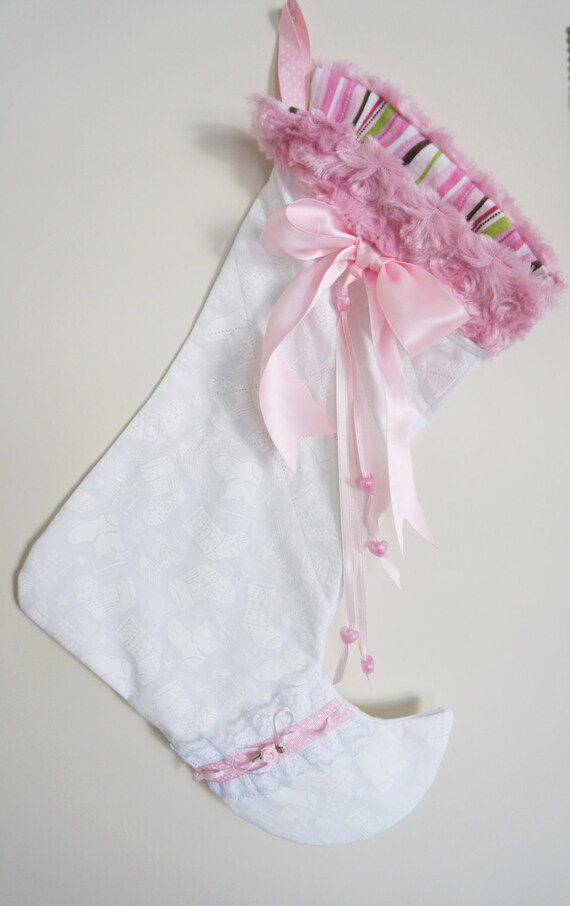 Christmas stocking baby girl Christmas stocking by Sassydoodlebaby