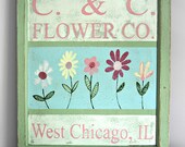 Personalized Flower Sign for a Girl's Room