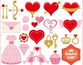 Buy 2 Get 2 Free ---- Valentines Heart Collection ---- Personal and Small Commercial Use ---- BB 0190