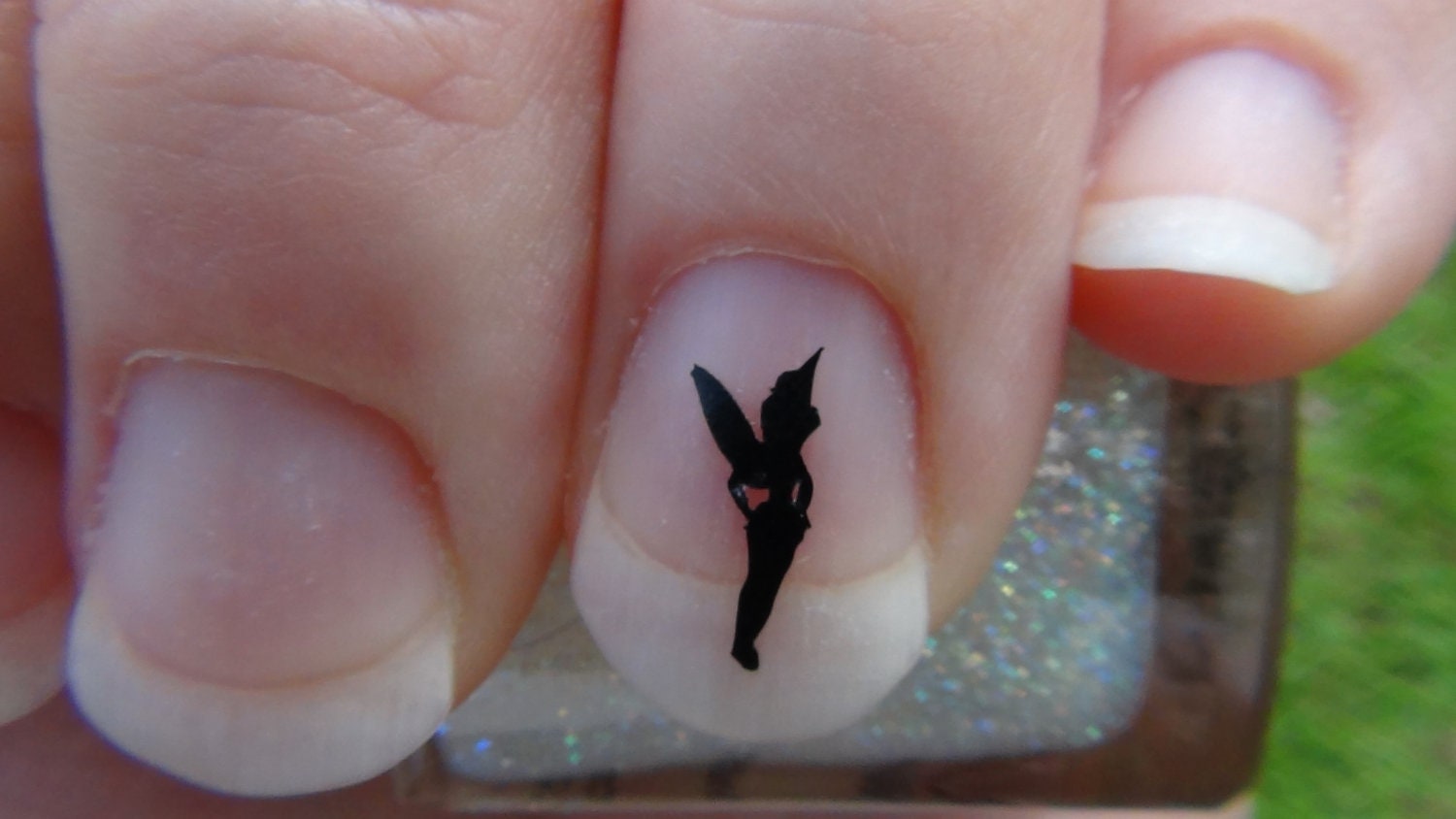TINKERBELL Fairy Inspired Nail Art Decals Style1 Set of 20 Vinyl Fairy Stickers Applique Manicure Pedicure Party Event Accessories