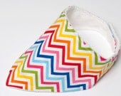 Baby Neckerchief Dribble Bib - Ann Kelle for Robert Kaufman Zig Zag