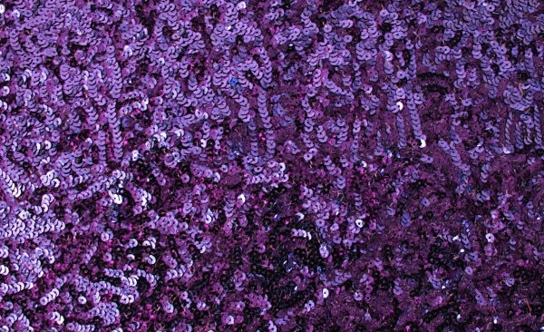 Sequin Seaweed Purple 58 Inch Fabric by the Yard - 1 yard