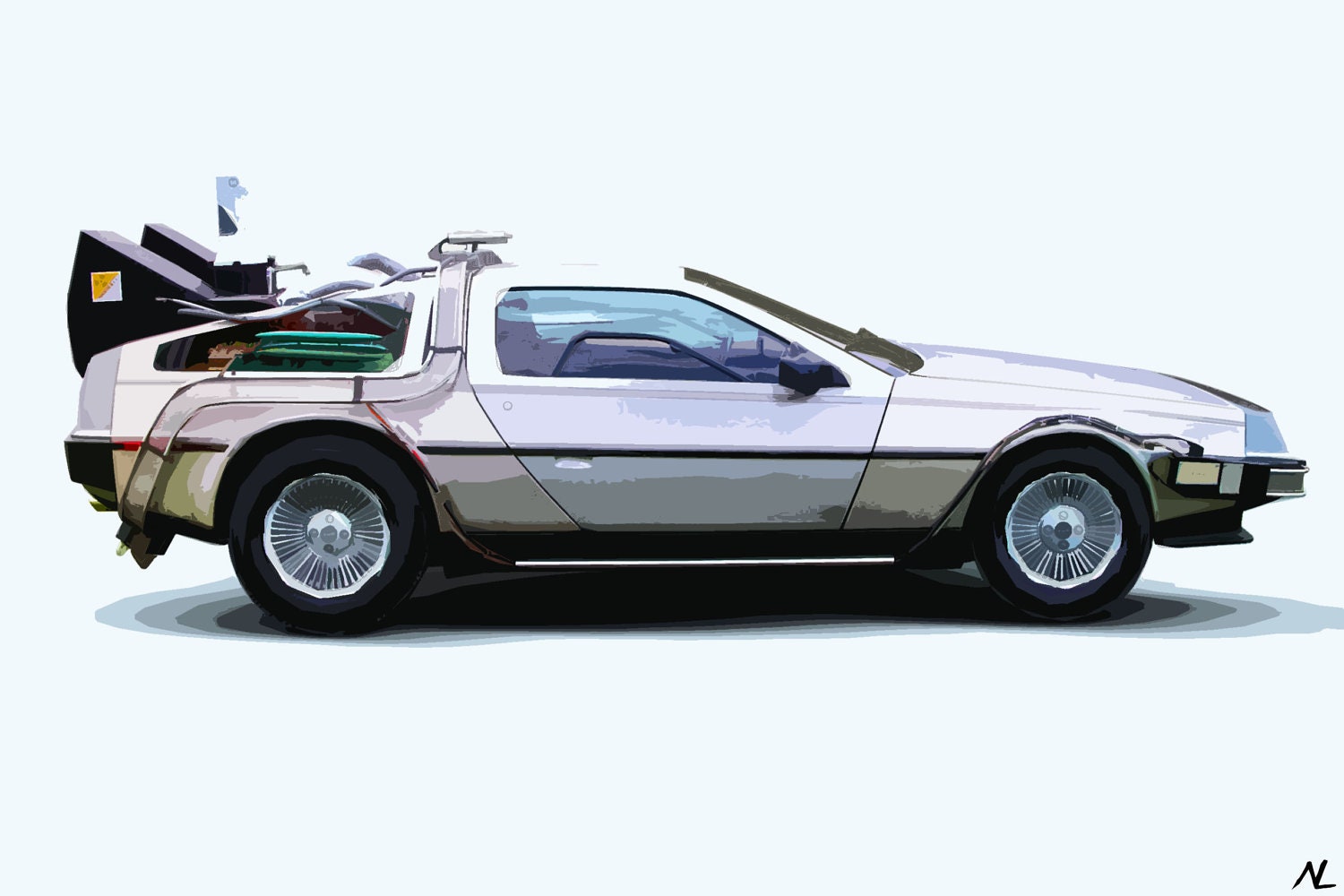 back to the future delorean pop