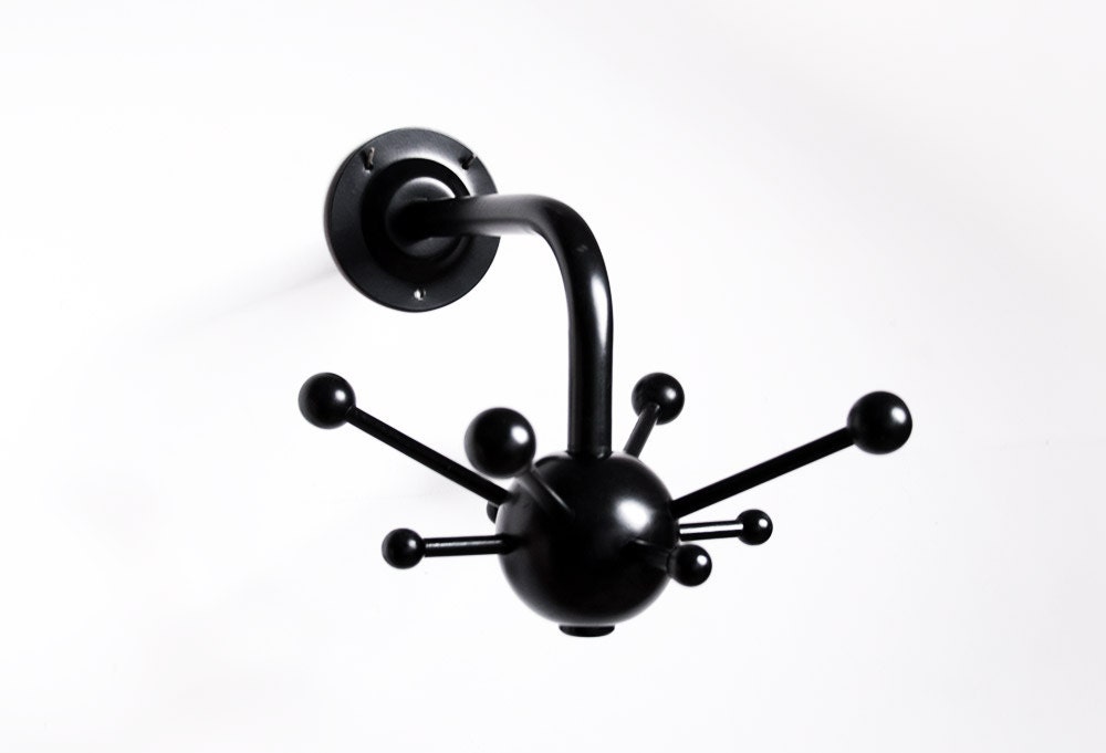 Vintage atomic wall mounted coat hook by Osvaldo Borsani (Italy)