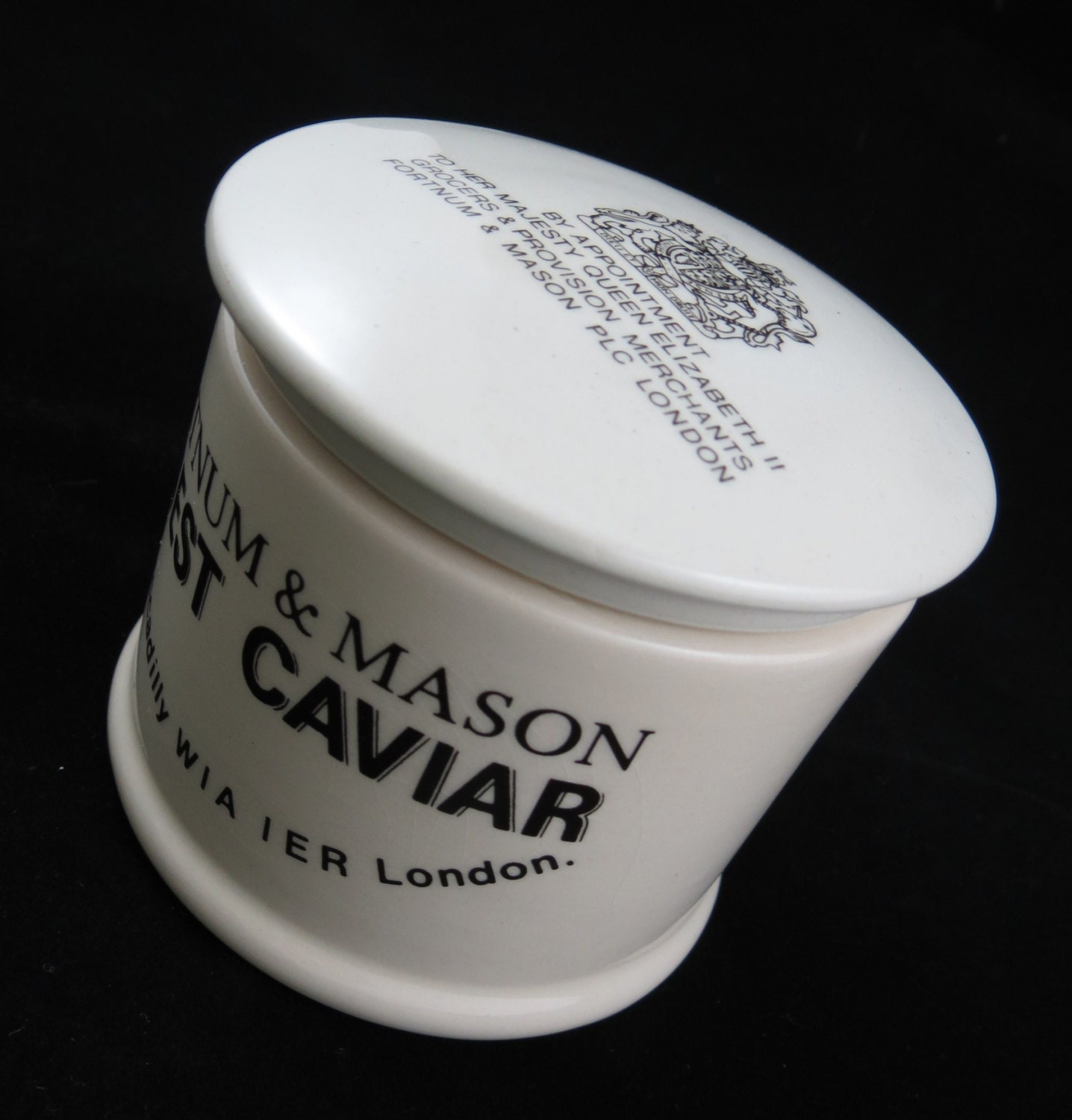 Caviar Jar, Fortnum & Mason, Longton Ceramics